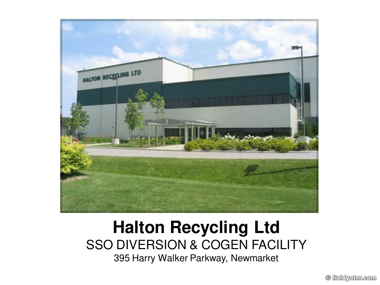 Halton Recycling — SSO Diversion & Cogen Facility